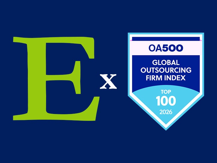 ECLARO E mark and OA500 Global Outsourcing Firm Index Top 100 Badge